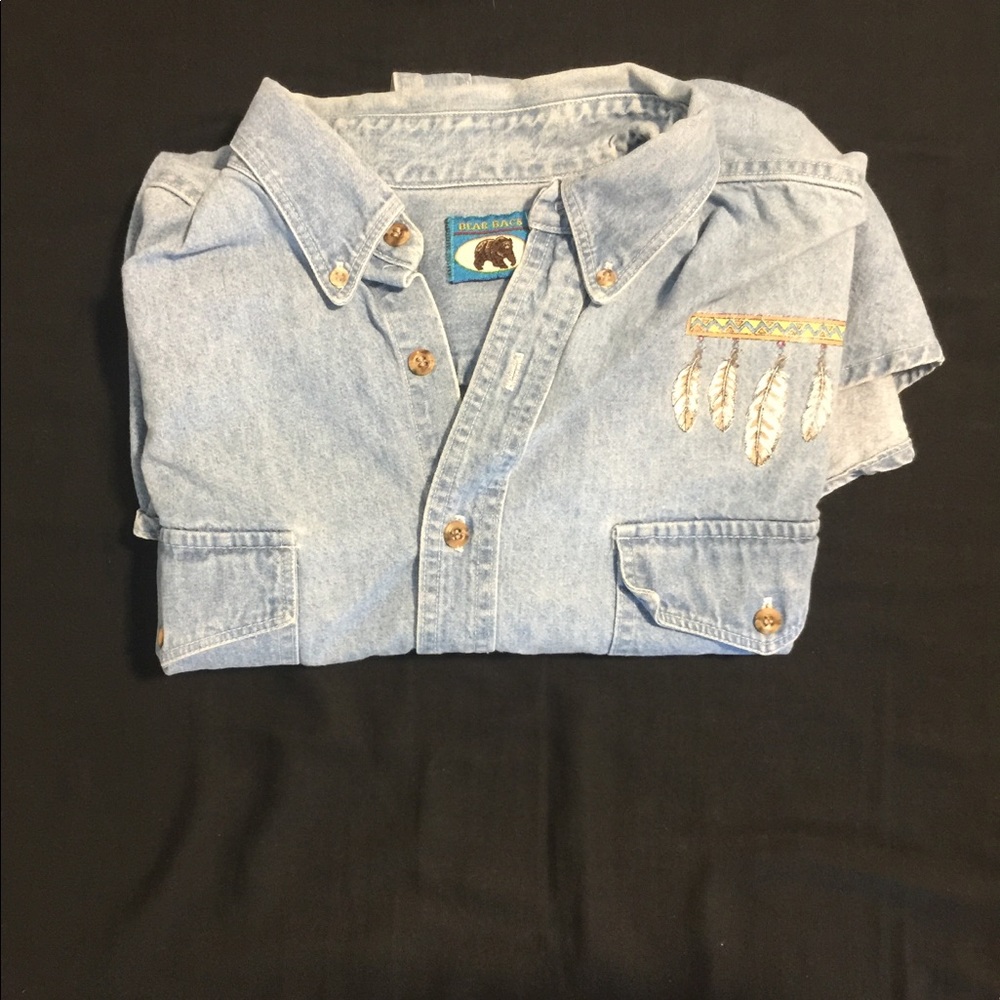 Vintage Bear Back Native Spirit Denim
